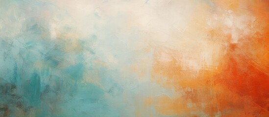 This closeup view showcases a textured abstract background in Impressionist art, featuring vibrant...
