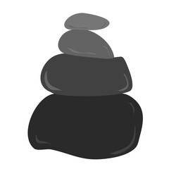 Zen Stone Balance Vector Illustration 