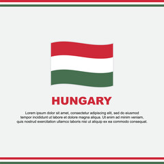Hungary Flag Background Design Template. Hungary Independence Day Banner Social Media Post. Hungary Design