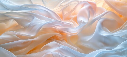 Obraz premium Minimalist elegance soft beige abstract flower petals embody calm beauty and aesthetic principles.