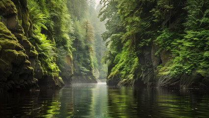 Obraz premium The Serene River Bend