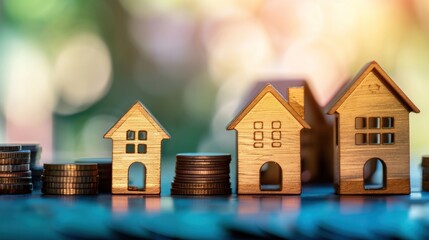 Home Loans, Financial, Investment and Real Estate Concepts. Financial Growth, Property Investment and Savings.