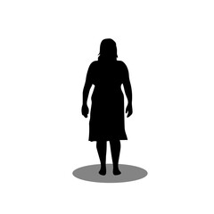 Woman silhouette illustration