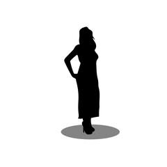 Woman silhouette illustration