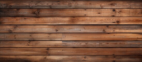 Fototapeta premium A wall constructed with wooden planks, showcasing the versatility and charm of this classic building material. The planks are neatly arranged in a horizontal pattern, creating a visually appealing