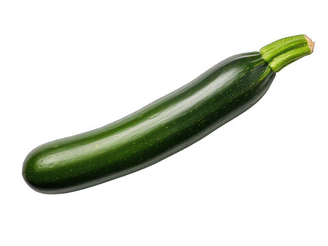 Zucchini isolated on transparent background, transparency image, removed background