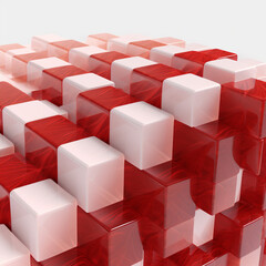 Fototapeta premium abstract red cube