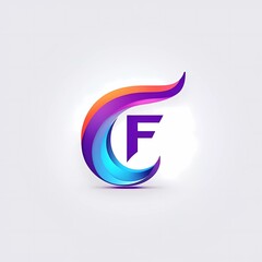 Letter "F" logo icon design template element. Vector color sign. 
