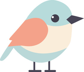 Illustration of a beautiful tender bird