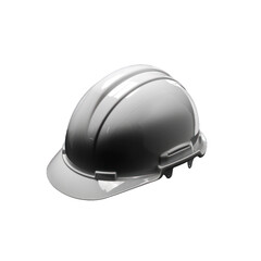 Fototapeta premium White safety construction helmet isolated on transparent background