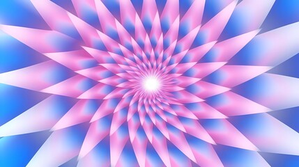  Pointed Pulses in Blue White Pink and Purple, Optical Illusion 