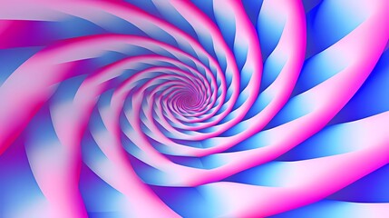 Psychedelic Pulses in Blue White Pink and Rotational Purple - Optical Illusion Pulses