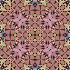 Seamless abstract square pattern. Watercolor and alcohol ink. Author's patterns