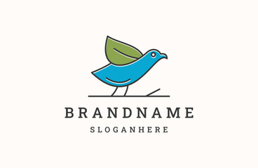 Bird logo design vector template