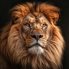 Portrait of a lion