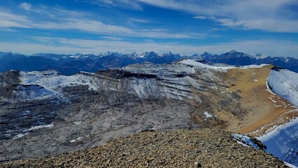 View at the summit of Helena Peak at Banff National Park