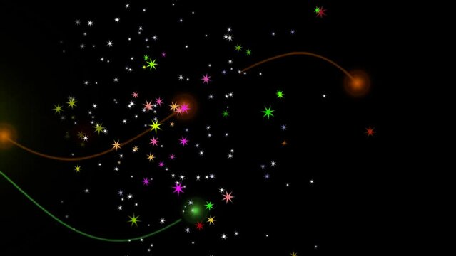 abstract background with glowing lights