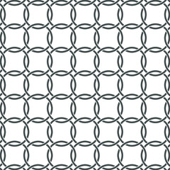 Fototapeta premium Circle art seamless pattern background.