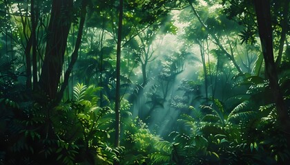 Rain forest - obrazy, fototapety, plakaty