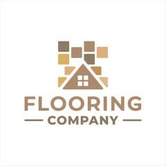 floor logo with house combination