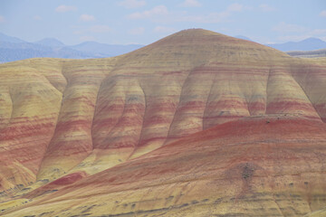 Striated red and brown paleosols in the Painted Hills