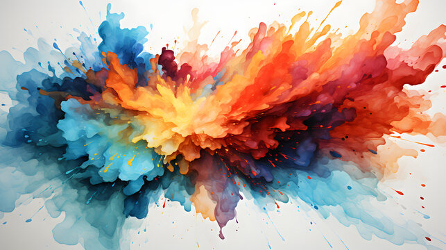 Implosion watercolor