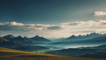 Fototapeta premium Amazing view to stunning landscape background