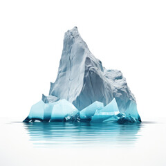 Iceberg cut out isolated on white