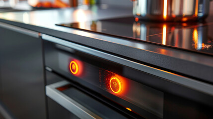 The durable handle on the side of the stove making it easy to move and adjust when necessary.