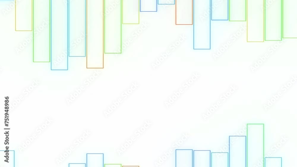 Poster animated background with moving lines in rhythm. motion. simple animation with abstract equalizer in