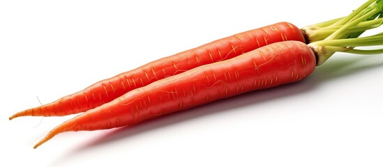 Carrot isolated on white background. Clipping path included in file