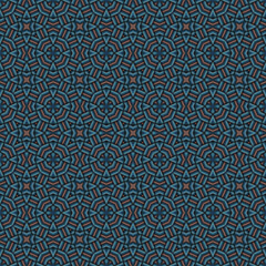 Seamless braided pattern of lines. Square abstract pattern. Woven fabric texture