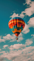 Naklejka premium iPhone wallpaper vibrant hot air balloon