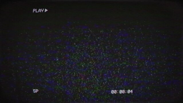 Vhs screen Old Vintage style effect.