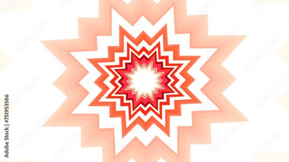 Wall mural animated tunnel with hypnotic colorful pattern. motion. simple card games move in hypnotic tunnel. c