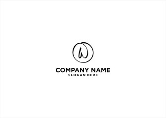 Letter w creative modern logo design