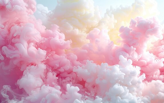 Beautiful wallpaper,cloud,dreamlike,fantasy,pink and lemon candy floss luminogram