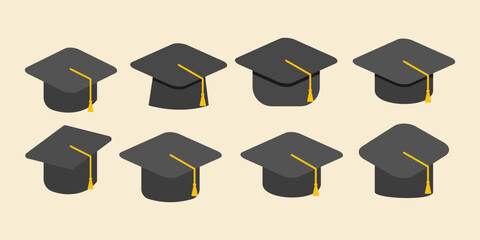 graduation cap icon symbol Education College Icon logo vector
