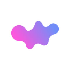 Fluid liquid abstract shape element vector design templates simple and modern