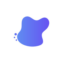Fluid liquid abstract shape element vector design templates simple and modern