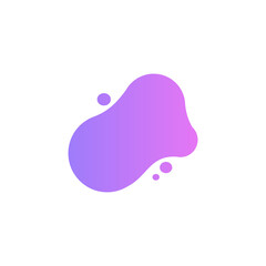 Fluid liquid abstract shape element vector design templates simple and modern