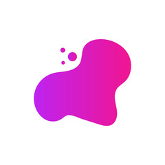 Fluid liquid abstract shape element vector design templates simple and modern