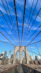 Suspension Bridge Architecture in Brooklyn New York City
