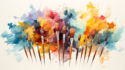 Paint Brushes Watercolor