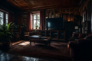 Fototapeta premium living room interior