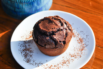chocolate cake or dark chocolate cake or chocolate cupcake