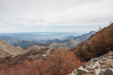 View of mountains in autumn