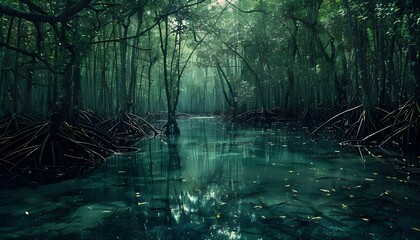 Mangrove Forest - obrazy, fototapety, plakaty