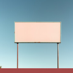 Obraz premium Blank sign template soft colors