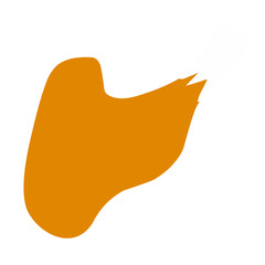 chicken thigh vector illustration